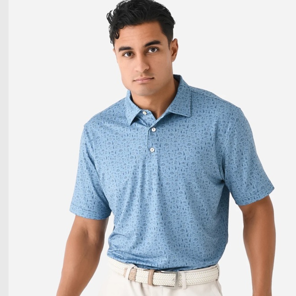 Peter Millar Crown Sport Men's Hole In One Performance Jersey Polo Size XXL